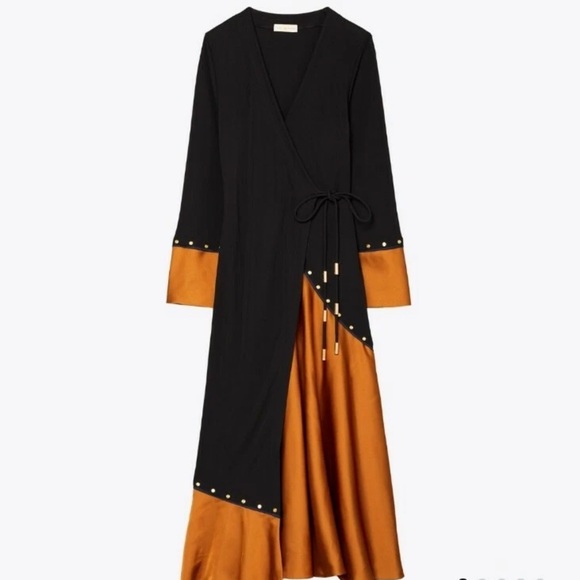 TORY BURCH MIXED-MATERIAL WRAP DRESS
TT15 - Picture 2 of 7